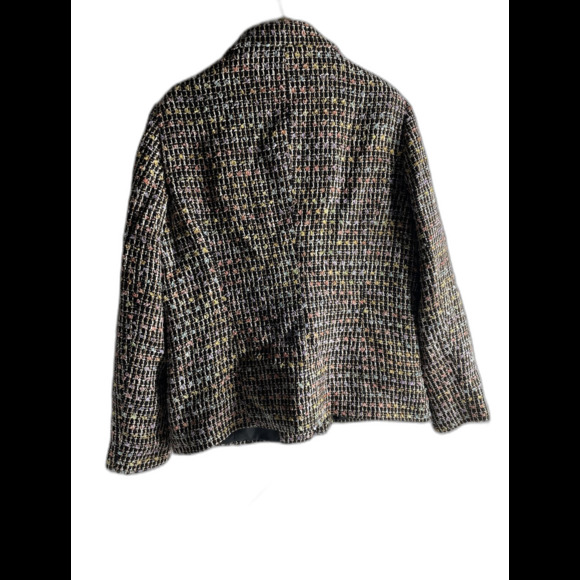 Sag Harbor Multi color Coat/Jacket Size 16 Acrylic Polyester/Cotton/Metallic - Picture 7 of 8